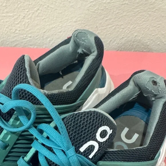 On Running Dark Teal Athletic Shoes - Picture 2 of 7